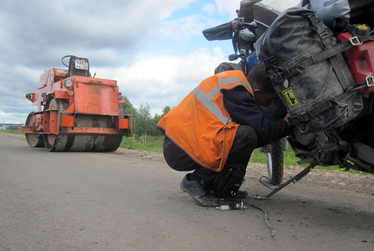 Russland-walzenfahrer